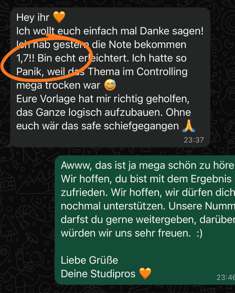 Kundennachricht 1